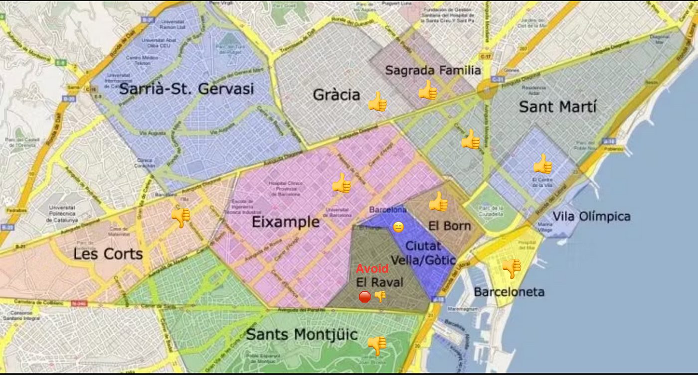 Barcelona Neighborhood Map Guide: Discover Which Districts Are Best