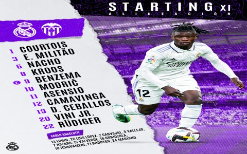 valencia cf vs real madrid lineups